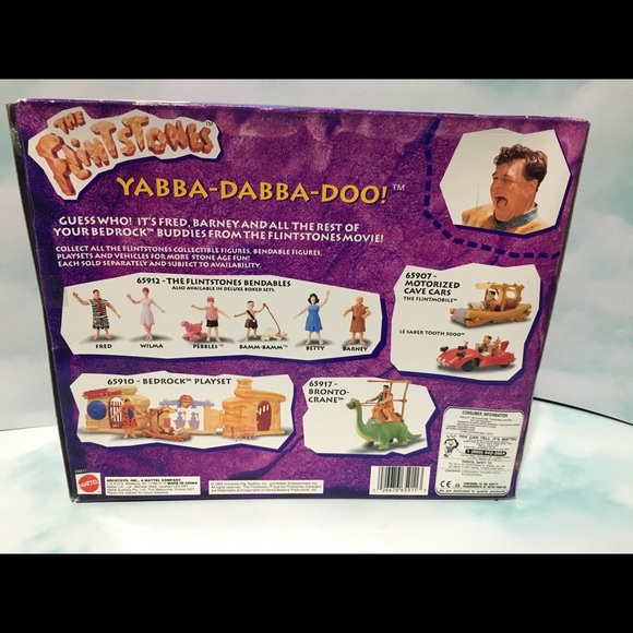 THE FLINTSTONES 1993 Bendable Figure 6 Pc Set - Picture 3 of 12